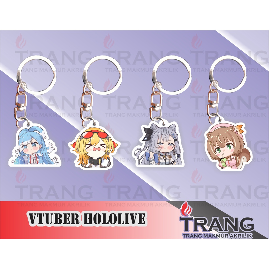 Gantungan Kunci Akrilik VTuber Hololive/Acrylic Keychain VTuber Hololive