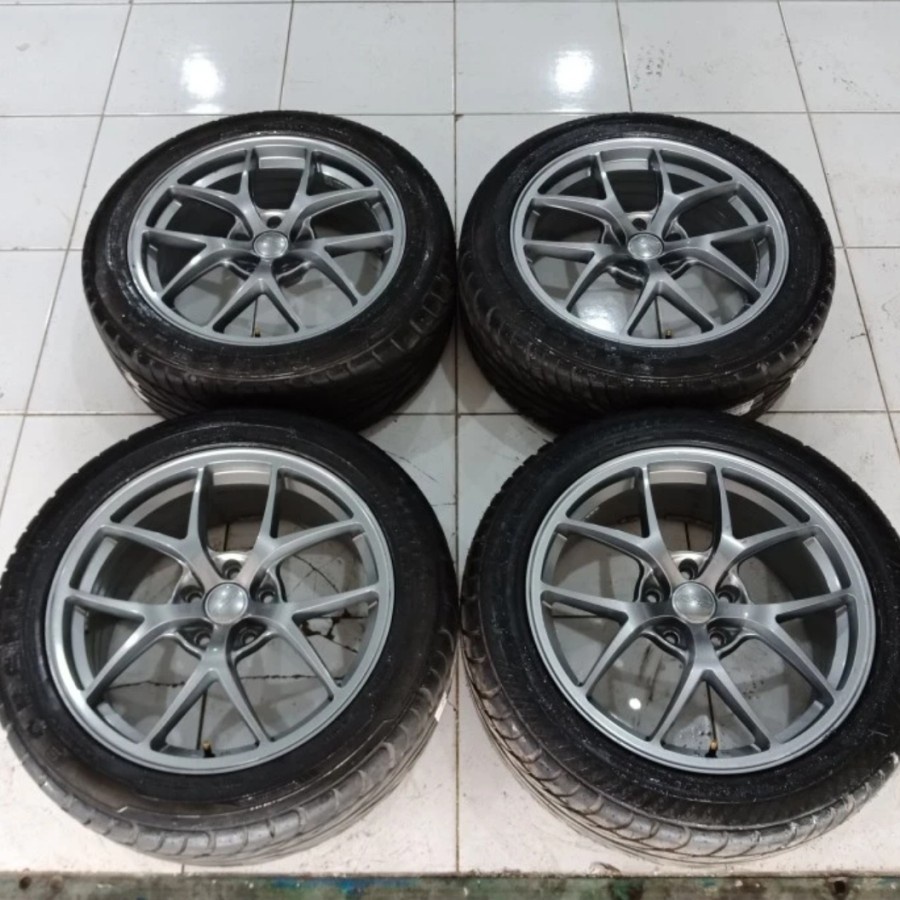 Velg Mobil Bekas Ring 18 Lubang 5 BBS F1 R18X8 5X114,3 ET42 BAN 225 50 R18