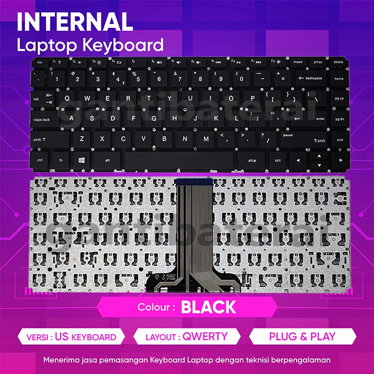 Keyboard HP 14-cf 14-cf0032tx 14-cf0044tx 14-cf0045tx 14-cf0062tu