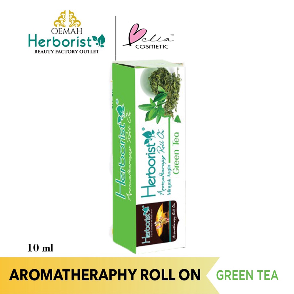 ❤ BELIA ❤ Herborist Minyak Angin Aromatherapy Roll On 10ml | Lemon | Peppermint | BPOM