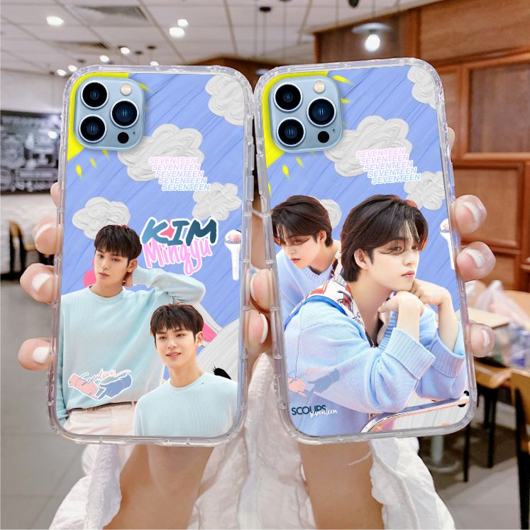SEVENTEEN 01 case kpop untuk semua type hp Kim Mingyu Yoon Jeongha Wonwoo Hosh Woozi S.Coups Joshua 