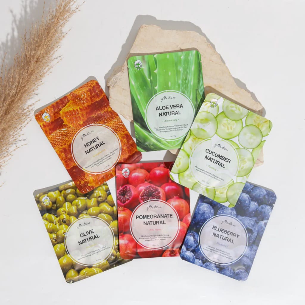 ✿ELYSABETHME✿ GIETIN sheet mask skin care hydrating &amp; smoothing masker wajah topeng BPOM