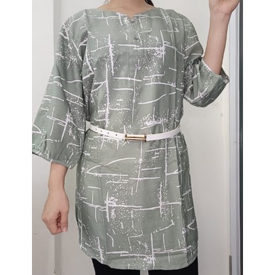 Blouse Bahan Syakila - Baju Wanita Jumbo Panjang Uniqlo