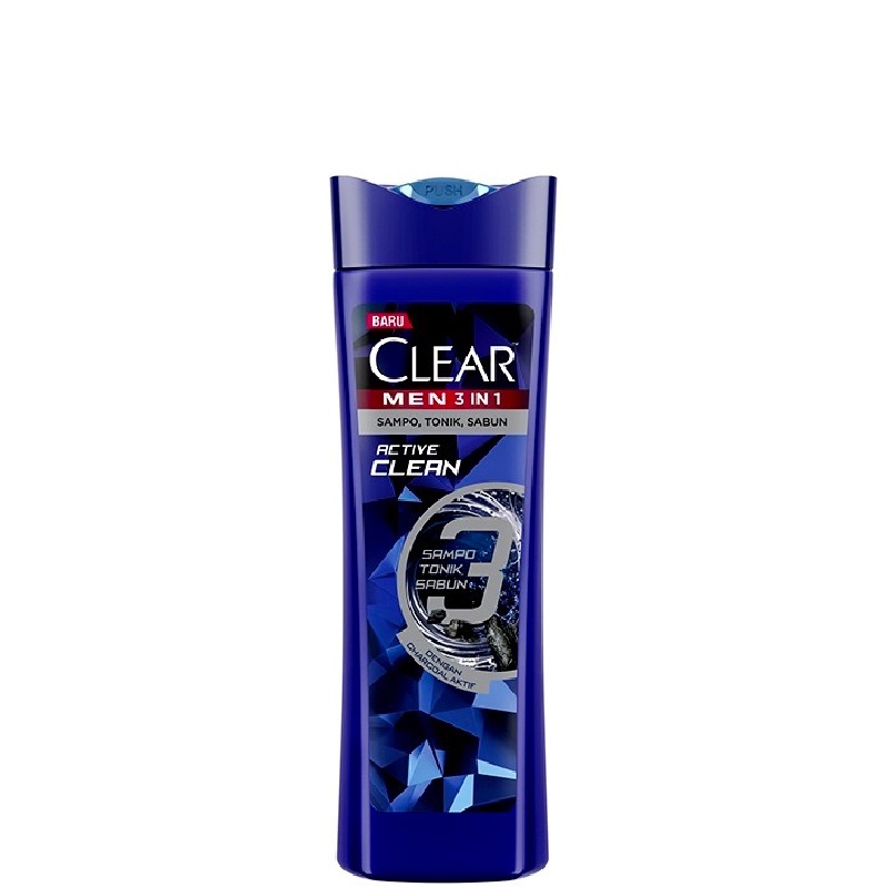 CLEAR Men 3-In-1 Shampo Active Clean 160 mL