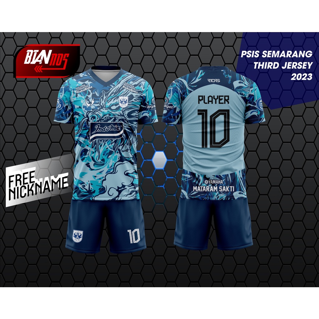 JERSEY PSIS SEMARANG THIRD (3RD) 2022?2023 FULL PRINTING (GRATIS CUSTOM NAMA DAN NO PUNGGUNG)