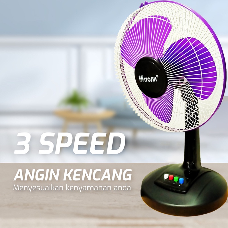 Kipas Angin Dinding / Mini Portable Wall Fan 12 inch Swing