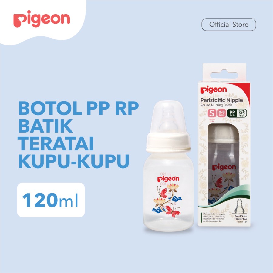 PIGEON Botol Susu Peristaltic Nipple 120Ml  Motif Batik