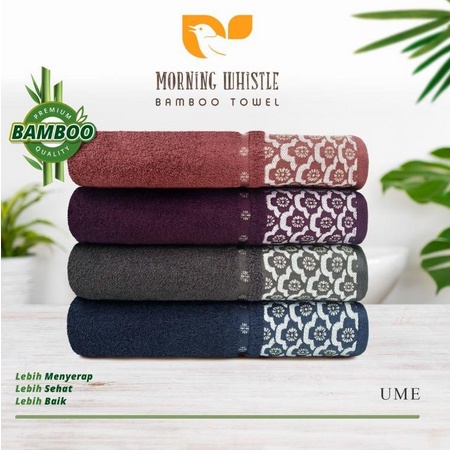 Handuk Terry Palmer MW MORNING WHISTLE Serat Bamboo Bambu Altair Handuk Mandi Handuk Dewasa uk 70x135 cm