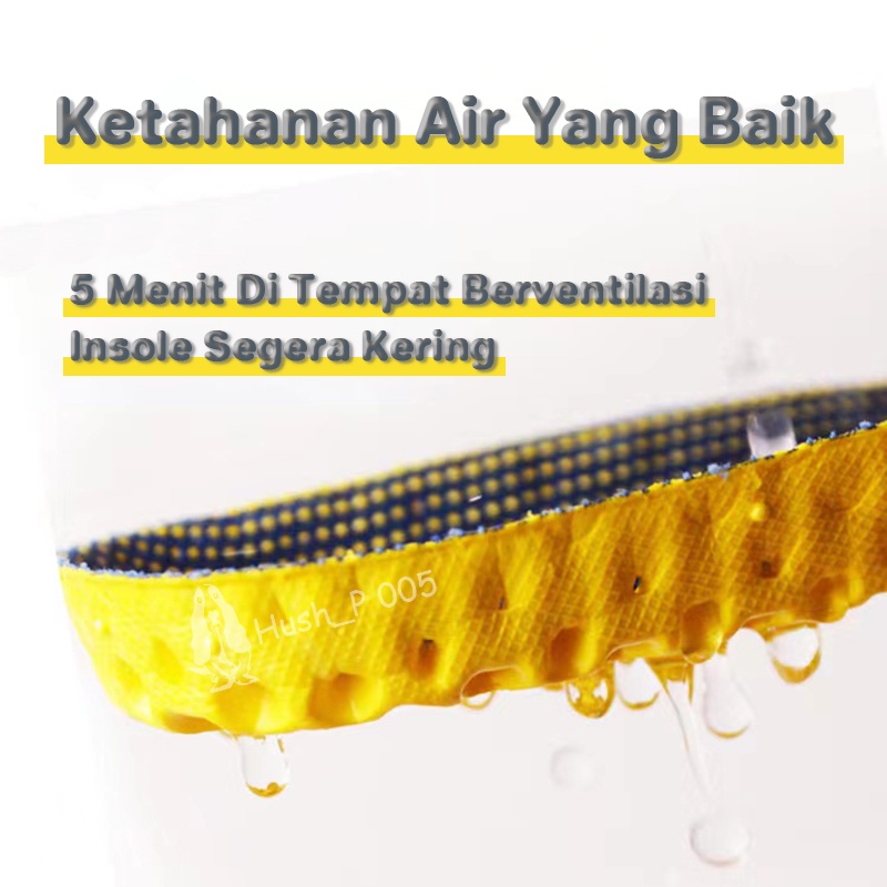 Komin Insole EVA Wanita Anti Jamur Sol Super Lembut Pria Bantalan Olahraga Empuk Light Size 35-46