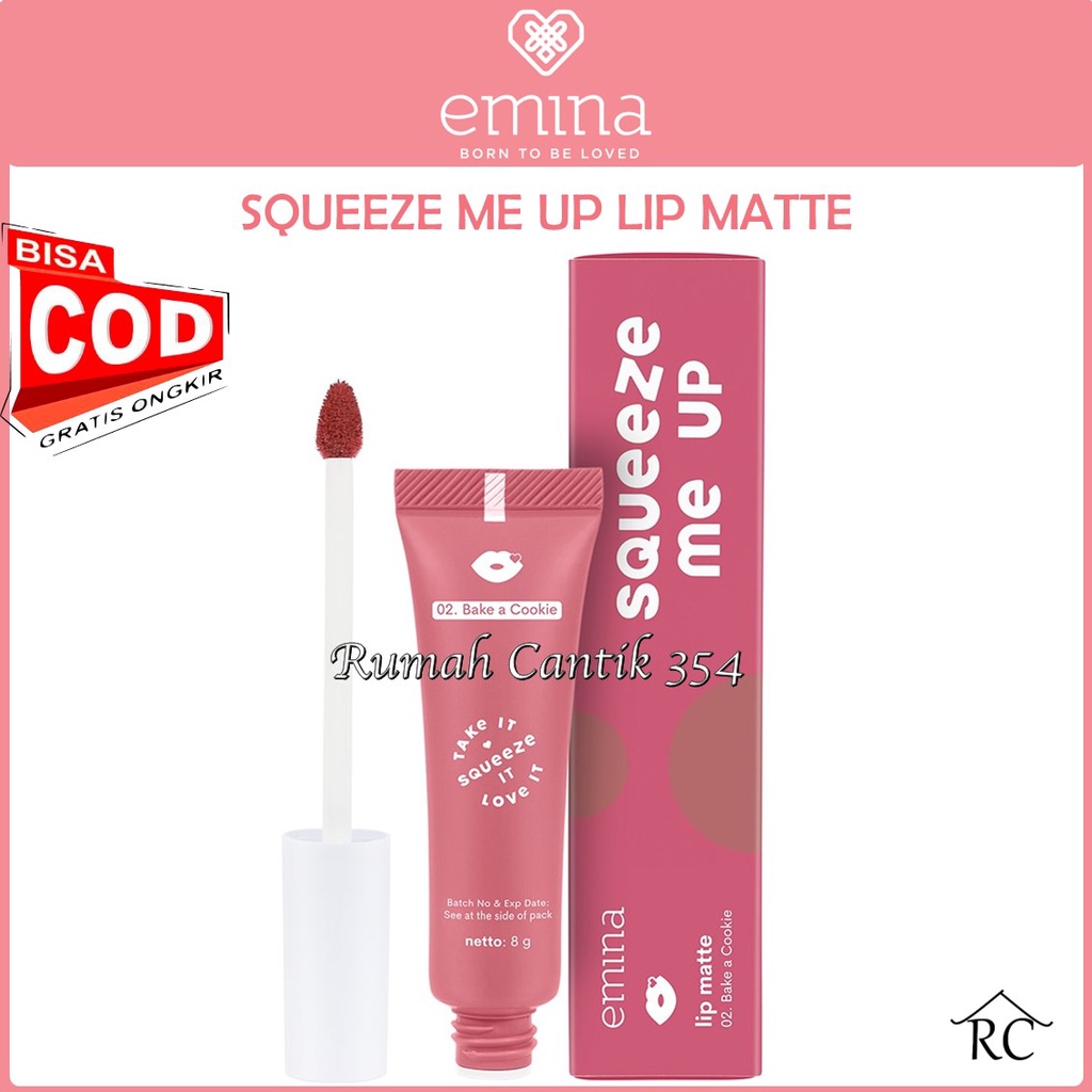 EMINA Squeeze Me Up Lip Matte | EMINA Lip Matte | Lip Cream emina squeeze me up series RUMAH CANTIK