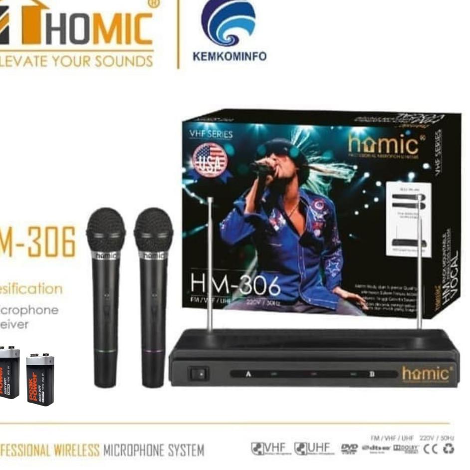 ☈ Mic Wireless Double Microphone/Mic Tanpa Kabel/Microphone Wireless ✴