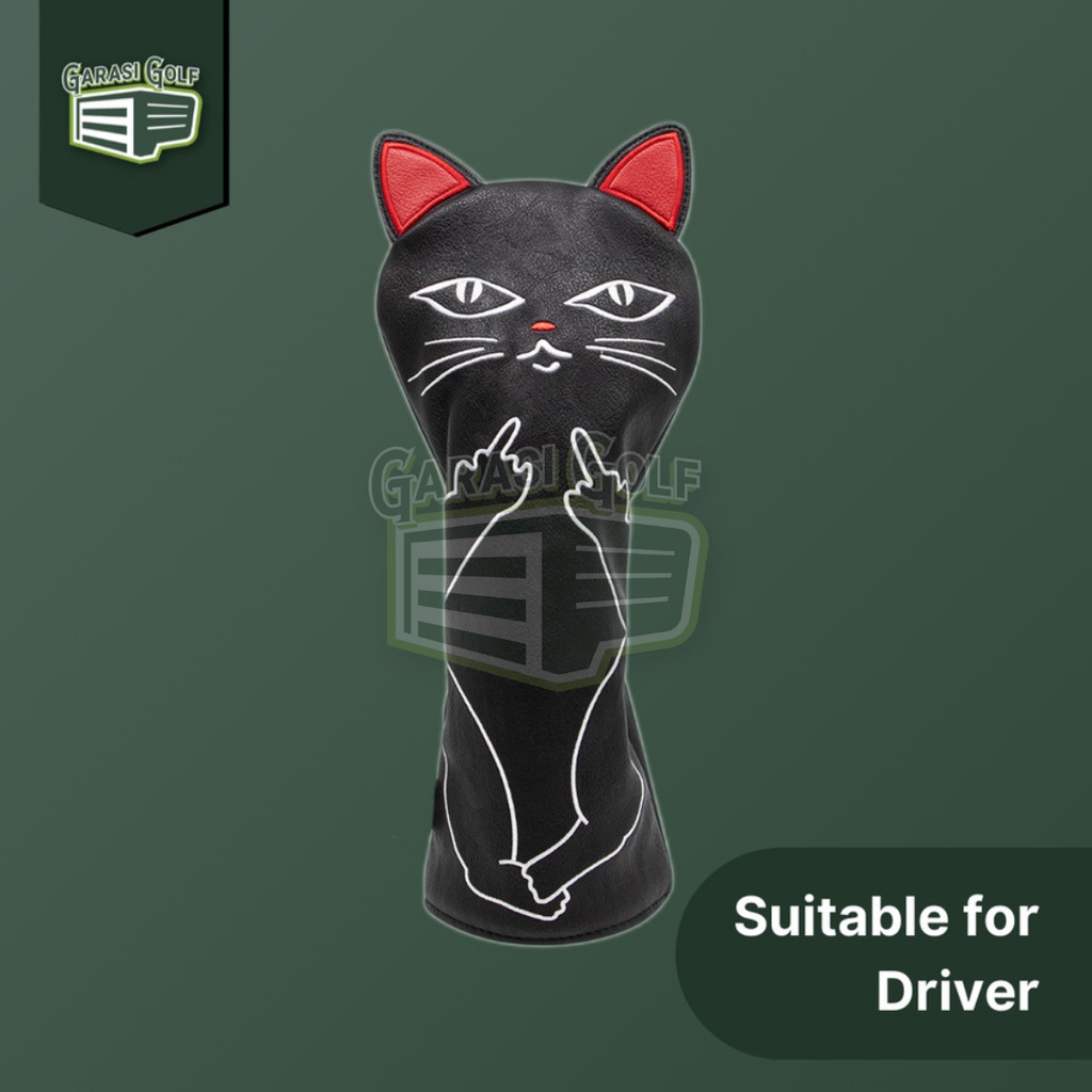 Naughty Cat Driver Head Cover Golf - Sarung Stick Club Headcover