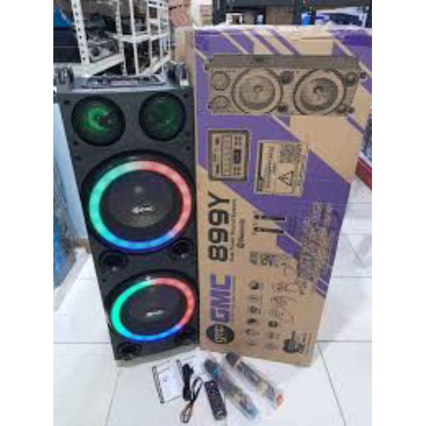 GMC SPEAKER PORTABLE 899Y 10inch x 2/Speaker meeting Portable 10inch x2
