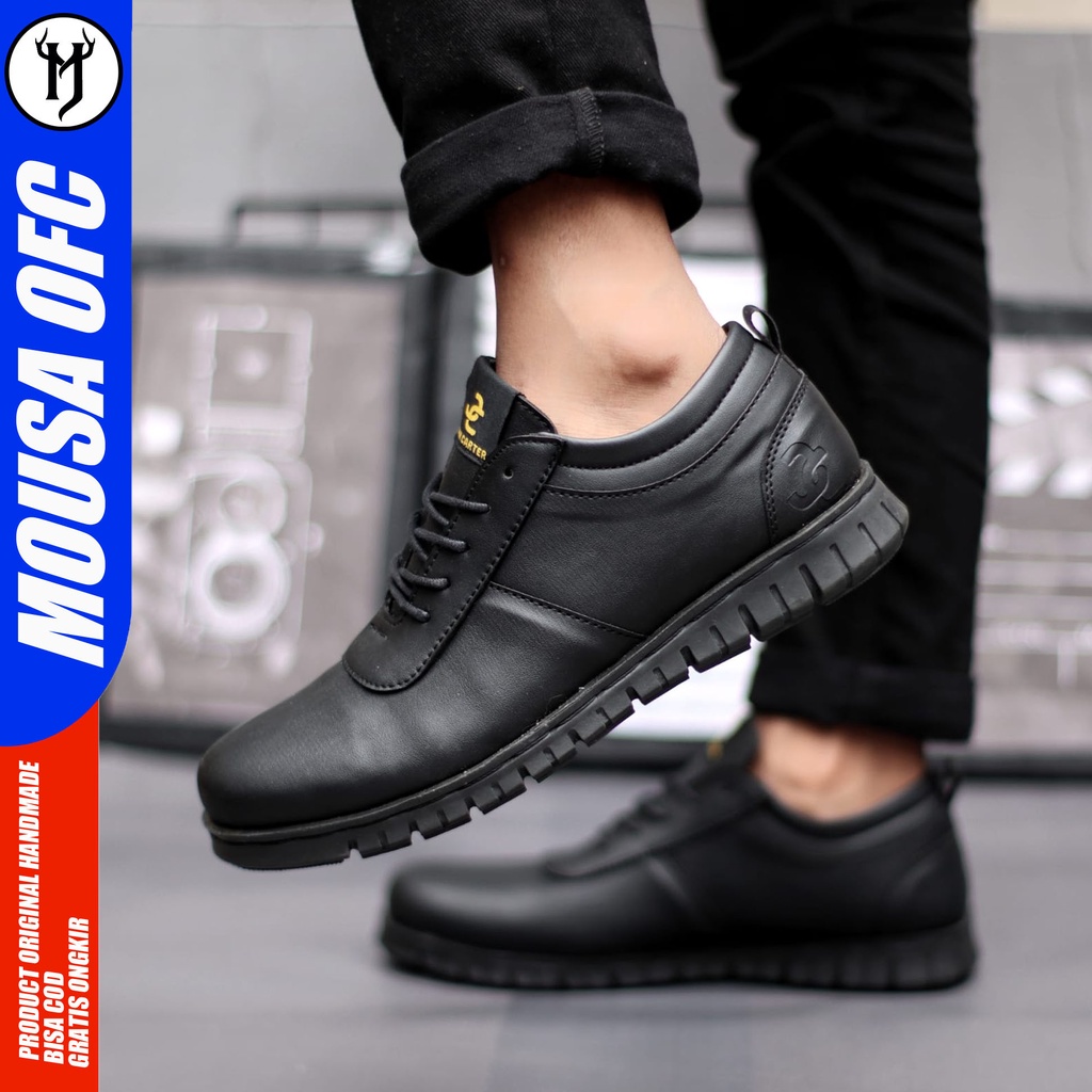 Sepatu Kasual Formal Pria Sepatu Sneakers Kulit Syntetic Casual New Trend Mousa Wtfing