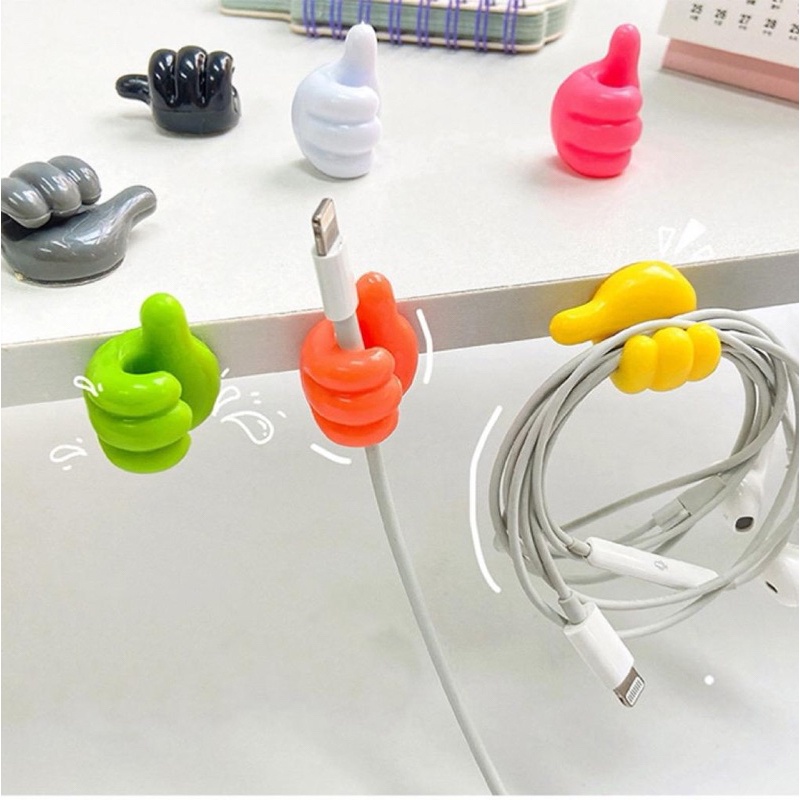 Gantungan Kabel Multifungsi Bentuk Tangan Cute Cable Organizer Clips Wire Cord