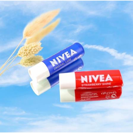 ^ KYRA ^ Nivea Lip Balm Care Pelembab Bibir 24 h melt in Moisture Lipbalm