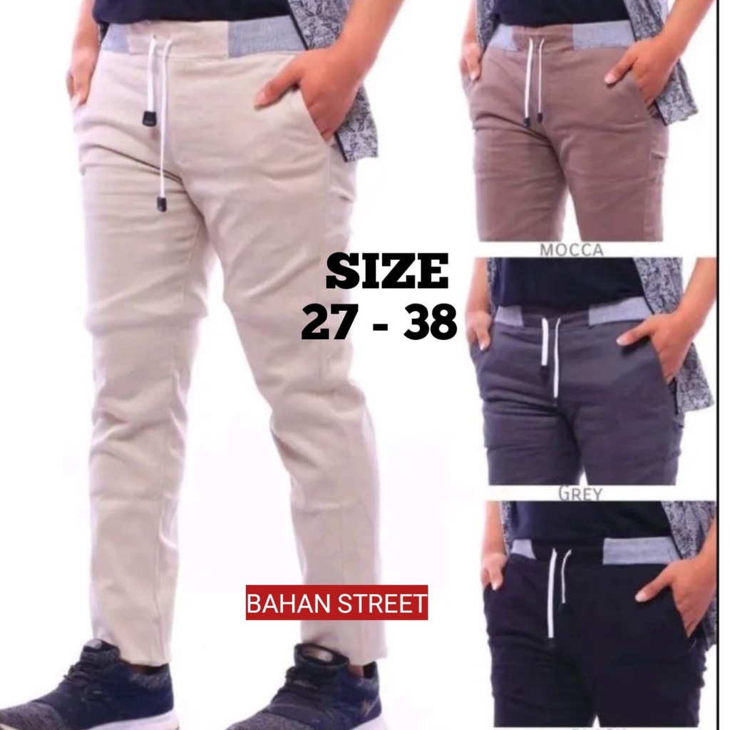 CELANA PRIA KARET CELANA RIP PANJANG CELANA PANJANG PRIA CELANA PANJANG PRIA JUMBO