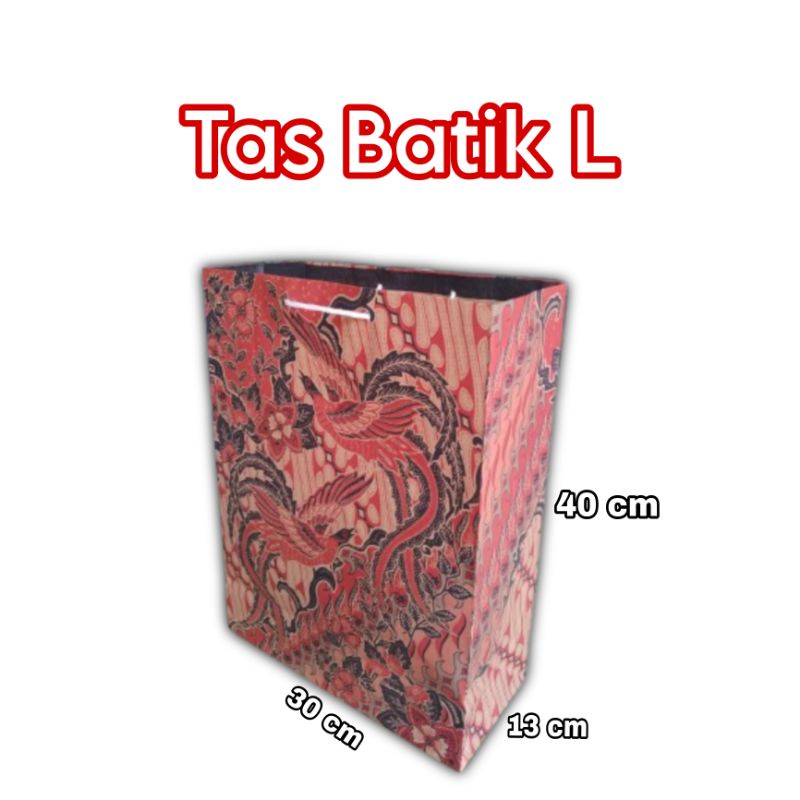 

Paperbag Batik ukuran 30x40x13