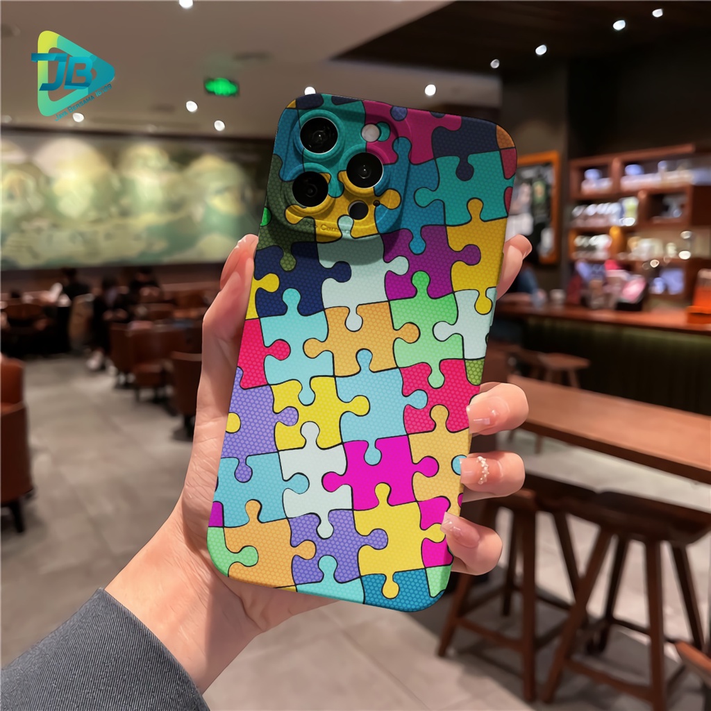 CUSTOM CASE SOFTCASE SILIKON PROCAMERA PUZZEL CUSTOM OPPO A3S A1K A5S A7 A37 NEO 9 A15 A15S A16 F1S A59 A96 A52 A92 A31 A8 A33 A53 A9 A5 2020 JB7819