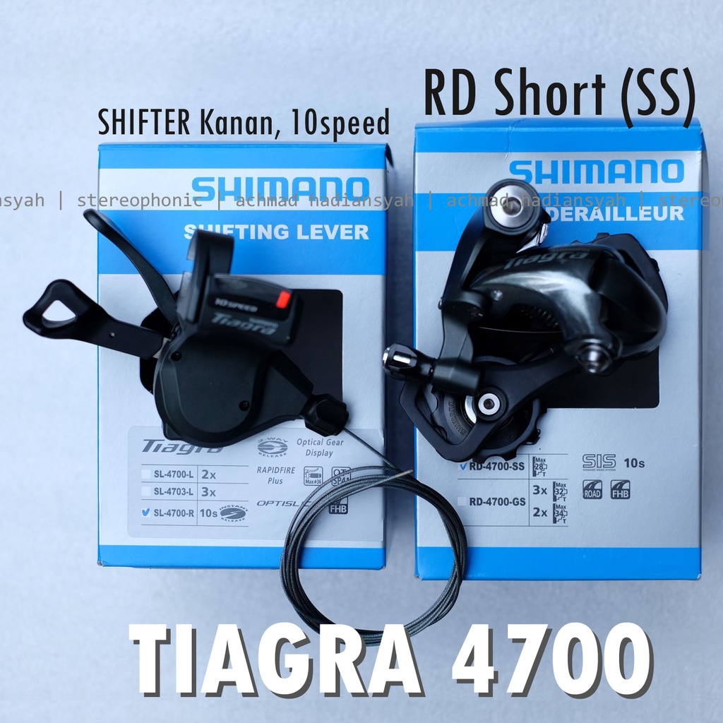 BNIB original SHIMANO Mini Groupset TIAGRA 4700 Shifter Tiagra 4700 10 speed dan RD Tiagra 4700 Shor