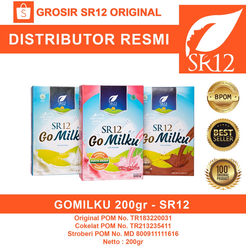 

SR12 GO MILKU SUSU ETAWA TERBAIK / GOMILKU SUSU KAMBING KUALITAS PREMIUM / GOAT MILK SUSU BUBUK BPOM