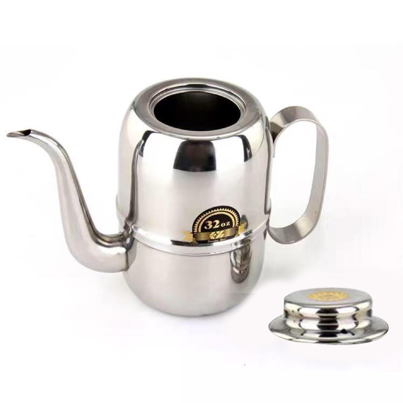 Mi.more Teko Kopi 32Oz(912ml) Mini Leher Angsa / Coffee Pot OLIVE Kettle Goose Neck Stainless Steel