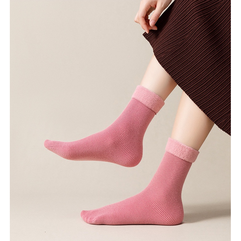 Kaos Kaki Wanita Tebal Musim Dingin Winter Socks Stocking Import