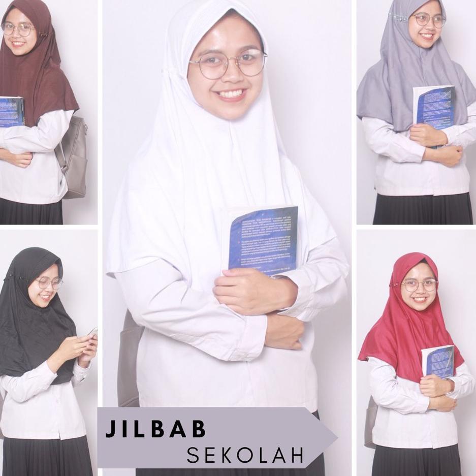 『Perdana』 JILBAB SEKOLAH UKURAN M / JILBAB INSTAN ANAK SEKOLAH / JILBAB ANAK SEKOLAH LANGSUNG PAKAI 