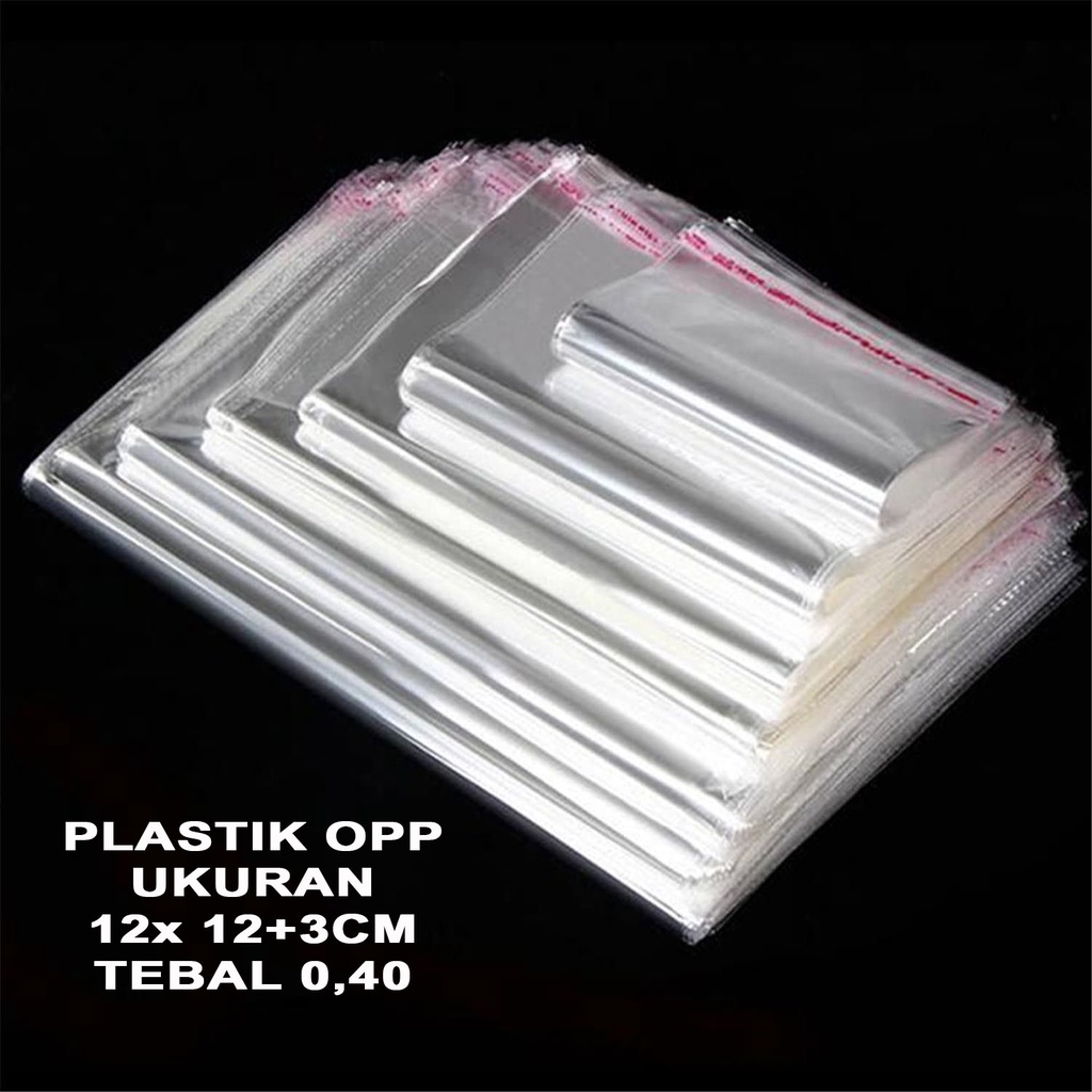 PLASTIK OPP SEAL / PLASTIK DONAT 12x12 CM ISI 100 PCS