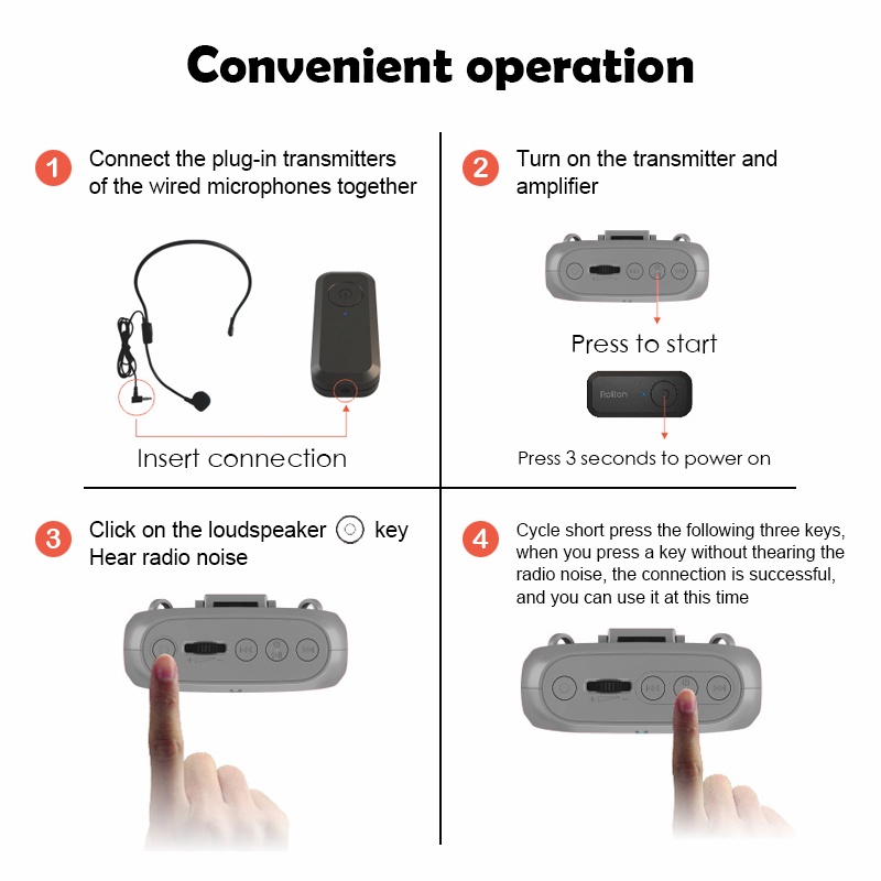 Rolton K400 Portable Voice Amplifier Megaphone Booster with Wired Microphone Loudspeaker Speaker Speaker Mic  Teacher Training