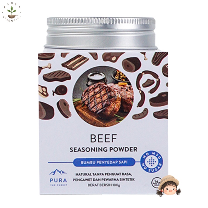 PURA SEASONING WITH HIMALAYAN SALT BEEF 100 Gram - BEEF EXTRACT