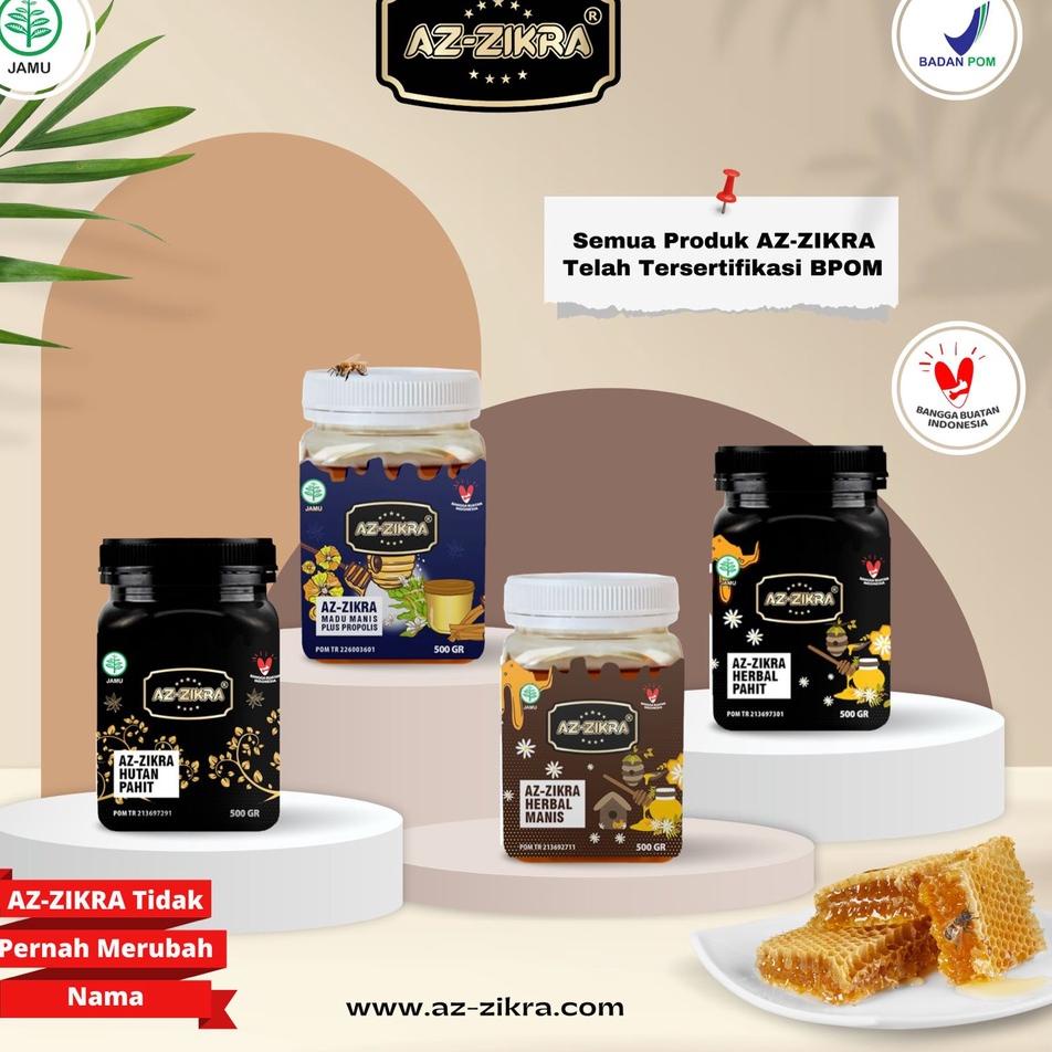 

12.12 HARGA GROSIR Madu Azzikra HUTAN & HERBAL 500gr BPOM 