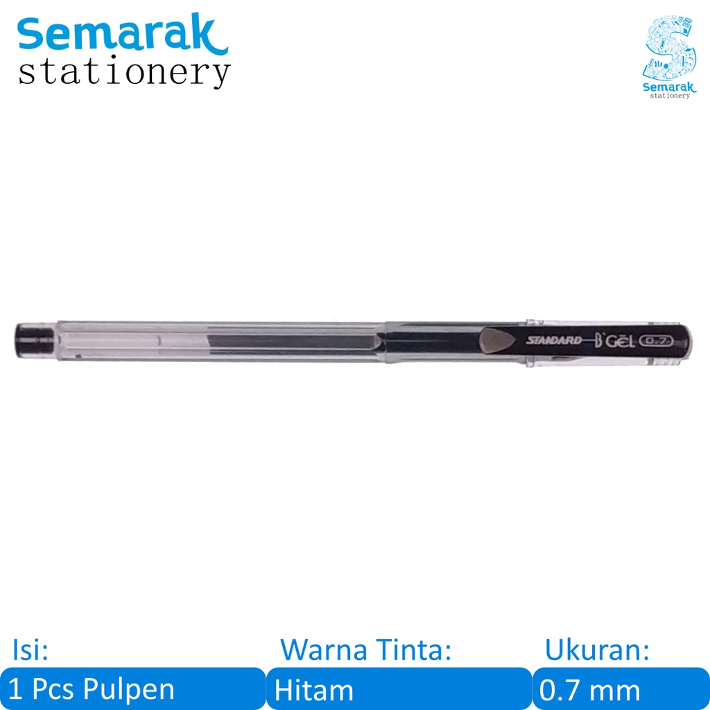 

Standard BGel Pulpen Jel H2O Gel 0.7 - Hitam