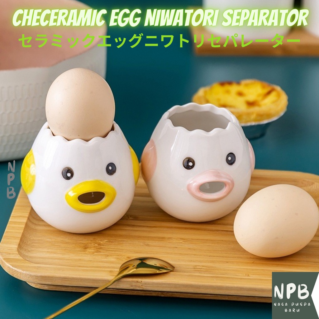 Ceramic Egg Pemisah Telur NIWATORI Separator - Pemisah Kuning Telur Model NIWATORI