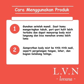 Lovana Body mist Mei 125ml Wangi tahan hingga 4-6 jam