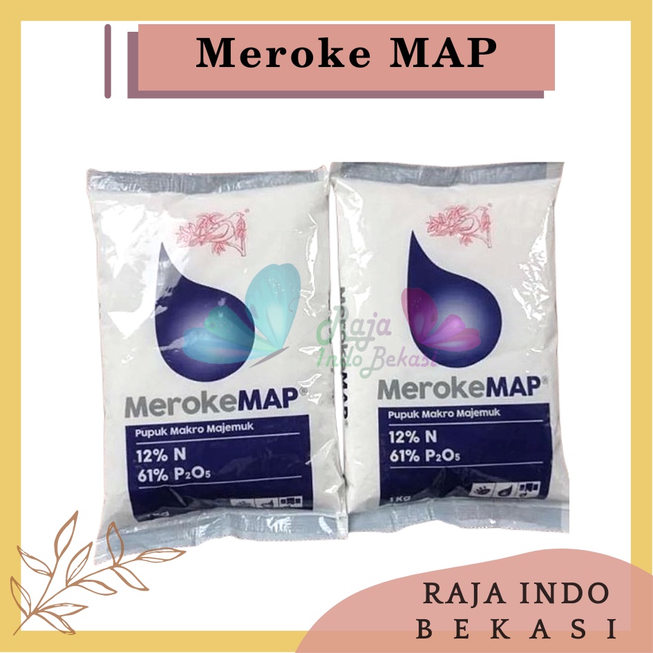 Pupuk Meroke MAP Kristal Putih Cocok untuk Hidroponik Kemasan 400gram 1kg