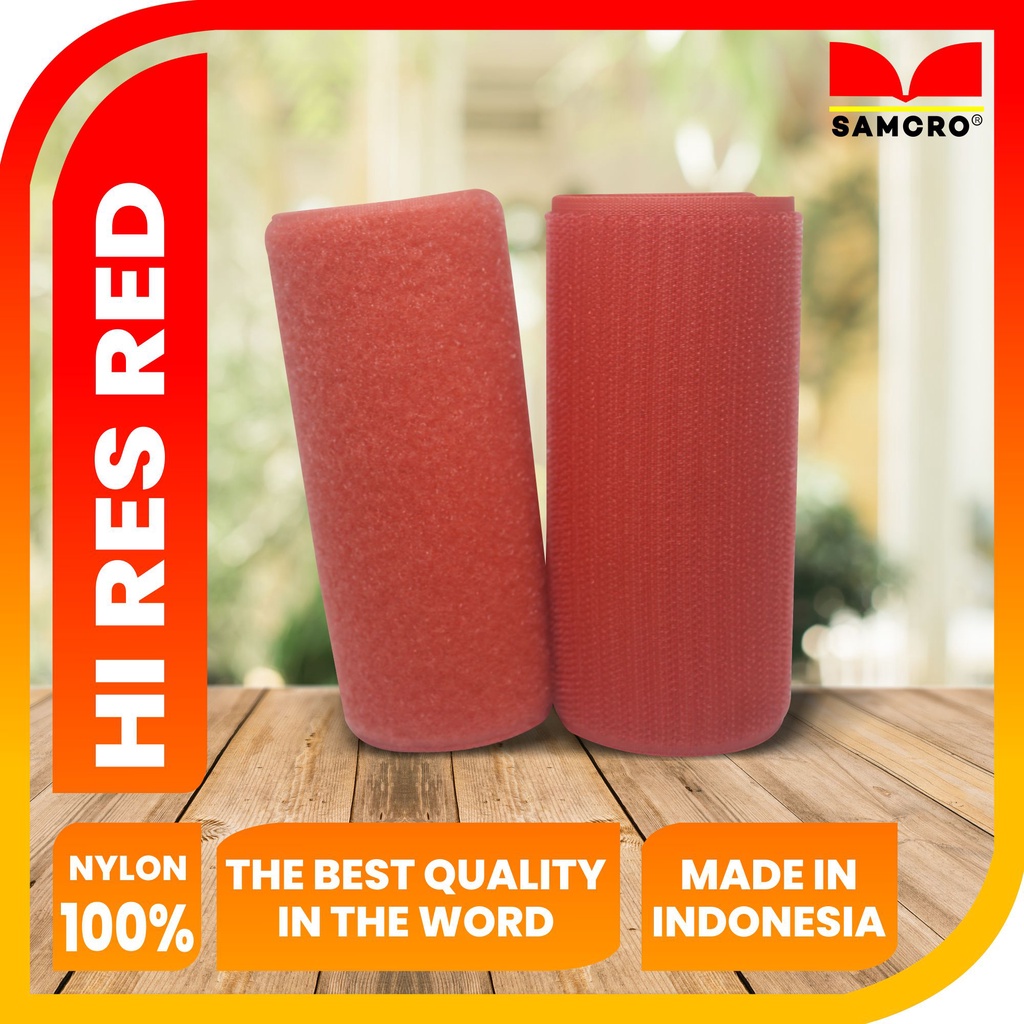 Magic Tape -Perekat-Velcro Reguler-Warna Hi Res Red