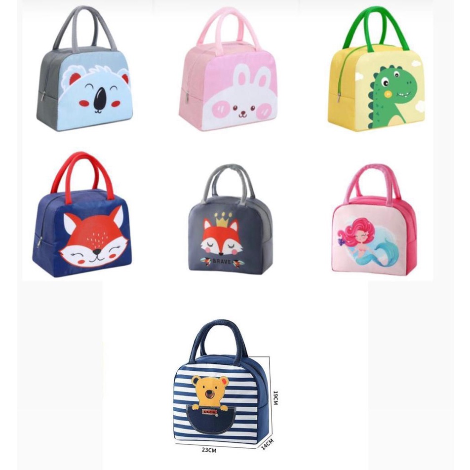 Tas Bekal Jumbo Aesthetic Bepergian Mini Korea Kerja Q9X9 Waterproof Besar Hangat Imut Oval Gendong 