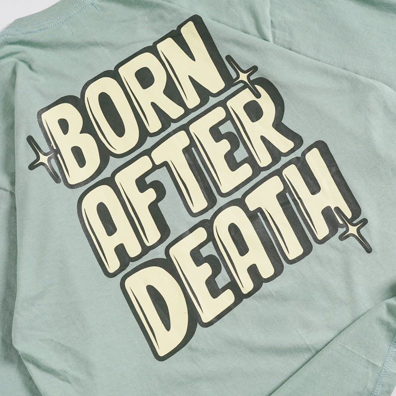 GSC - Kaos Oversize Motif BORN AFTER DEATH // Kaos Oversize TerbaruBORN AFTER DEATH