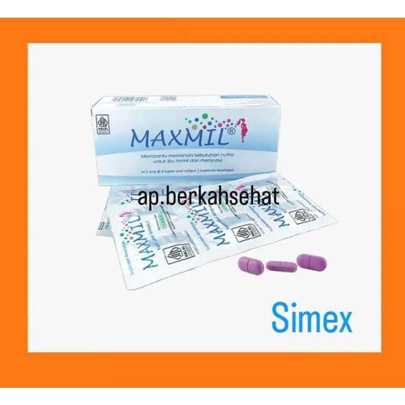 MAXMIL VITAMIN IBU HAMIL DAN MENYUSUI PER BOX