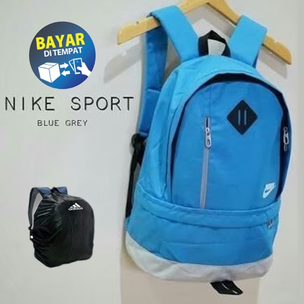 Tas Ransel Polo backpack trendy taff ukuran besar - Biru Muda saes Murah