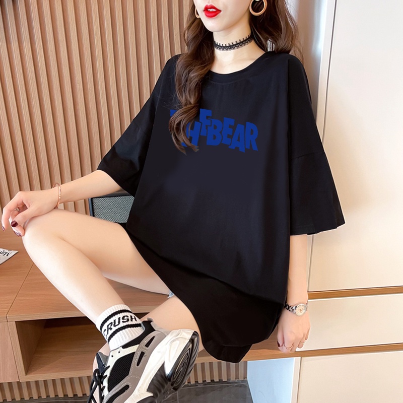 kaos hitam wanita import / t shirt tee premium / baju kaos kerah bulat remaja bergaya / t shirt katun / unisex