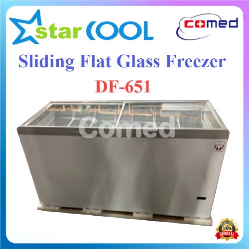 Starcool DF-651 Sliding Flat Glass Freezer - Freezer Kaca - Freezer Pendingin Kaca Geser