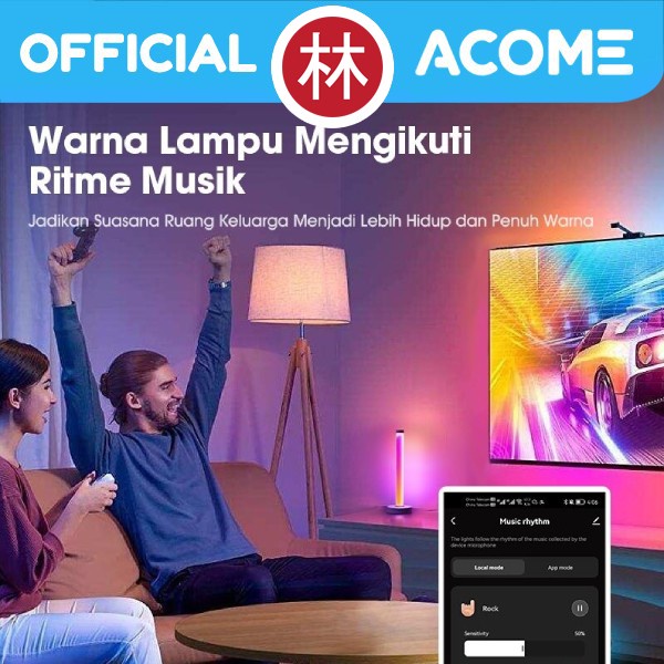 ACOME ALP02 Lampu Stand Sudut Ruang 16 Juta Warna Multicolor Lamp