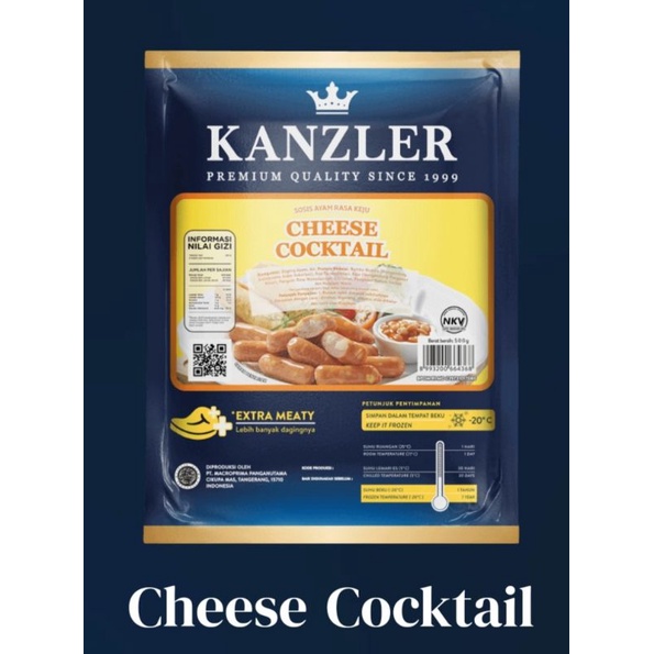 

Sosis Kanzler Cheese Cocktail 500gr