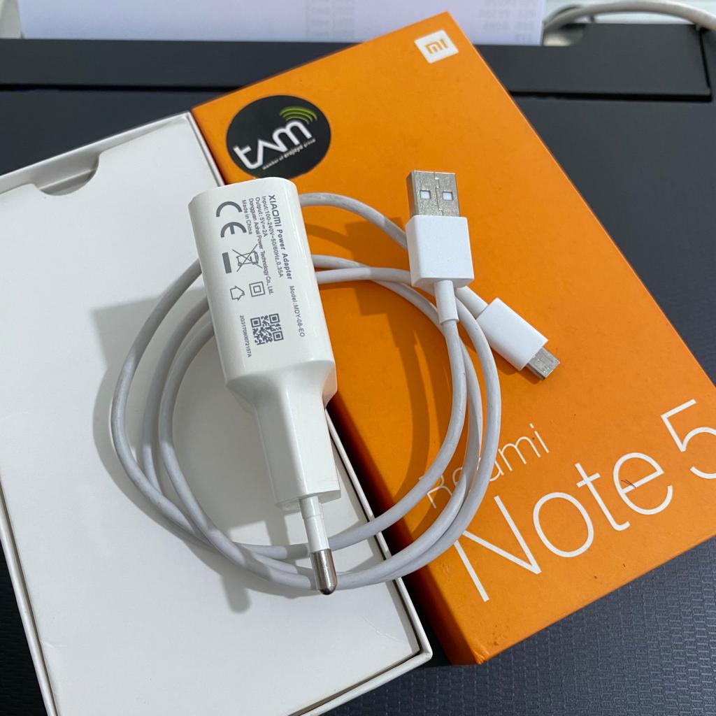 Charger Original Xiaomi Note 5 Bawaan Hp Mikro USB 2 Amper Micro Adaptor Kabel Data Fullset Support Redmi 5A 6A 7A