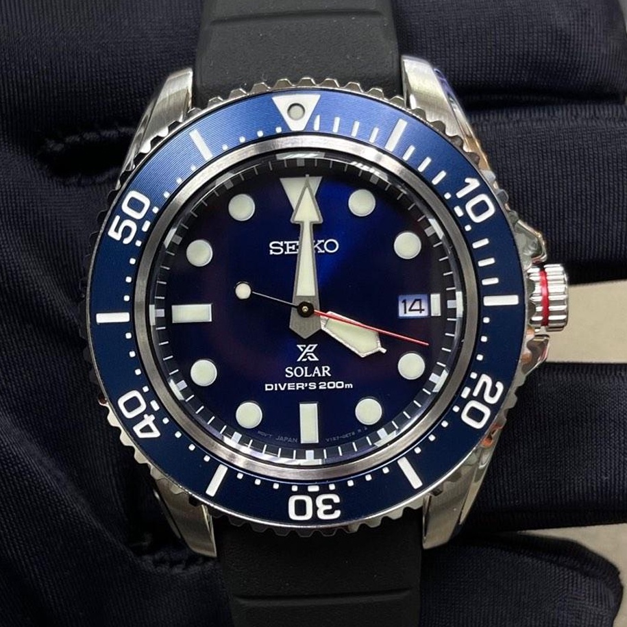 Seiko Prospex SNE593P1 Solar Diver Blue - Jam Tangan Pria SNE593