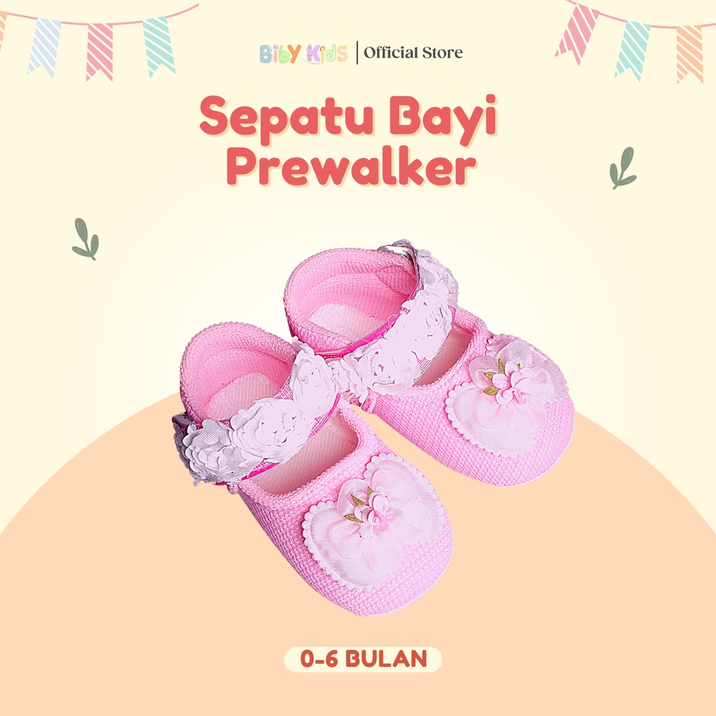 Prewalker Bayi Perempuan Shoes Baby Girl Lucu Sepatu Bayi Baru Lahir Murah Aksesoris Bayi Perempuan