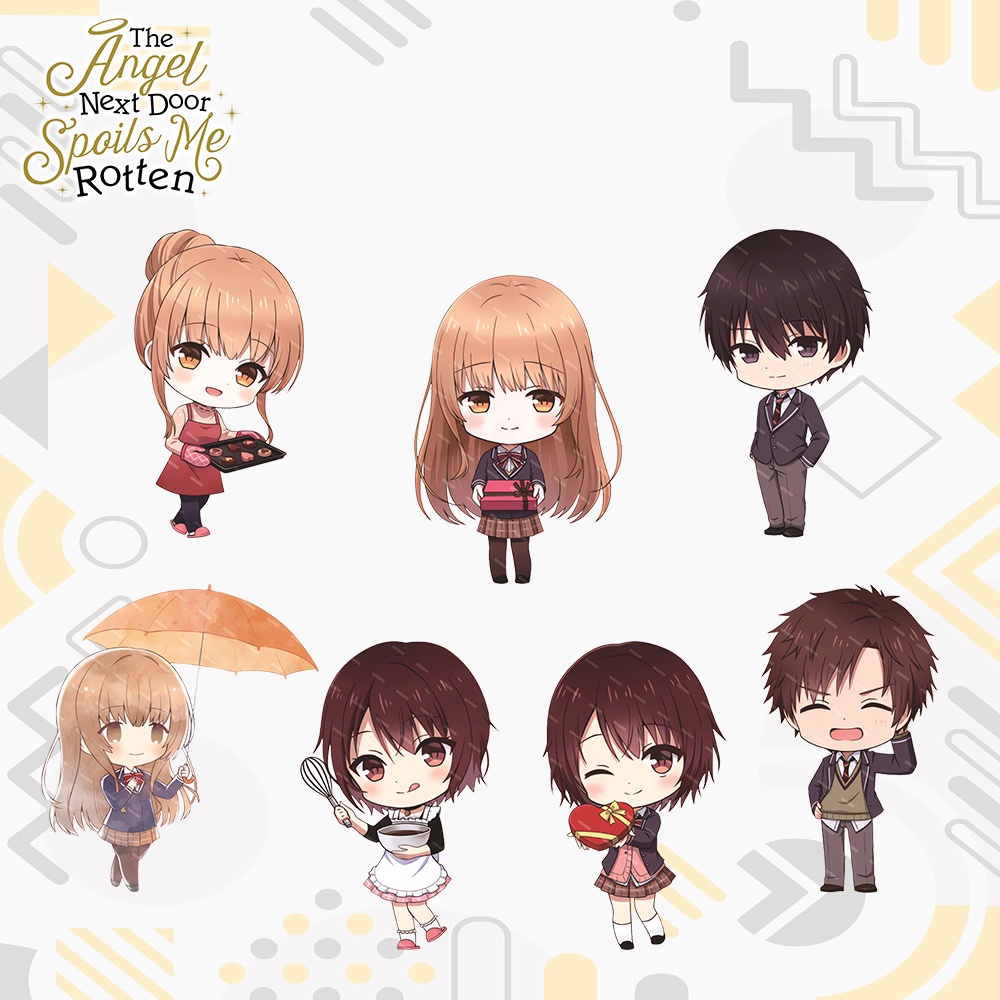 Gantungan Kunci Shiina Mahiru Otonari no Tenshi - Keychain Anime Angel Next Door - Ganci Acrylic