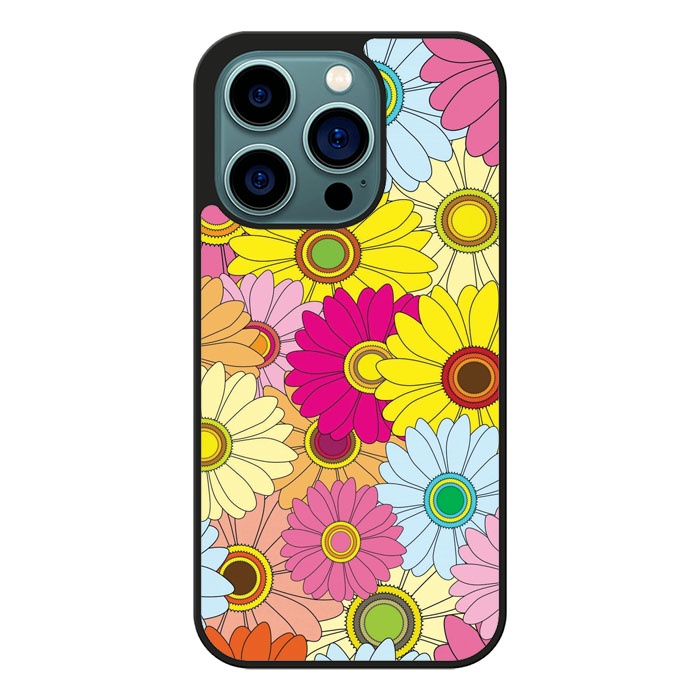 Casing Case iPhone 14 13 12 11 X Mini Plus Pro Max Floral S0414